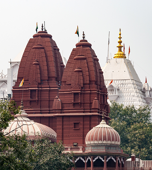 The Shri Digambar Jain Lal Mandir temple in Delhi, India